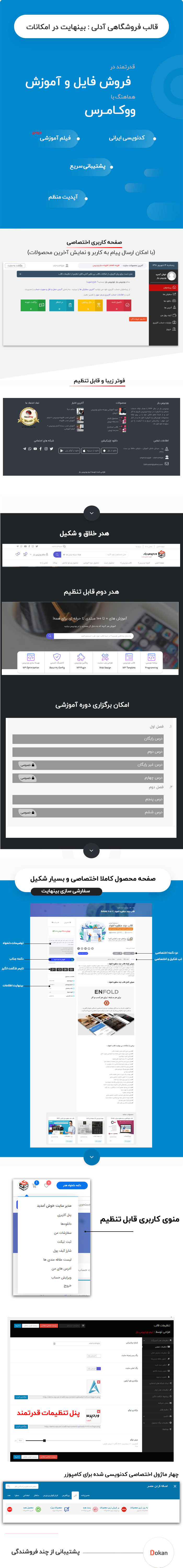 توضیحات قالب آدلی